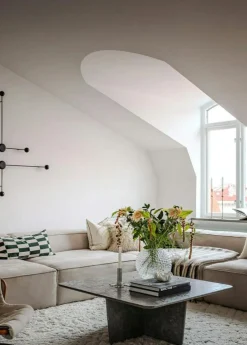 Decotique Modulsoffor|Hörnsoffor & Divansoffor-Grand 3-Sitssoffa schäslong Vänster Minetyg, Moon White