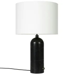 GUBI Bordslampor-Gravity Bordslampa Stor, Vit Marmor / Vit