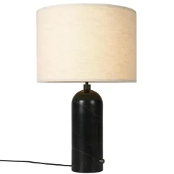 GUBI Bordslampor-Gravity Bordslampa Stor, Vit Marmor / Vit
