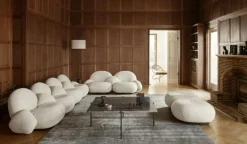 GUBI Golvlampor-Gravity Golvlampa, Grå Marmor / Canvas