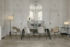 GUBI Golvlampor-Gravity Golvlampa, Grå Marmor / Canvas