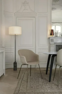 GUBI Golvlampor-Gravity Golvlampa, Grå Marmor / Canvas