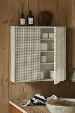 Kristina Dam Studio Väggskåp-Grid Väggskåp, Beige