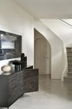 Grooves Sidobord Stained Teak 4 Dörrar