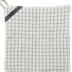 ERNST Grytlappar & Grytvantar-Grytlapp Rutig 25x25 cm, Natur/Svart