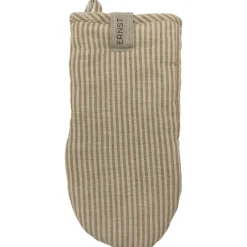 ERNST Grytlappar & Grytvantar-Grytvante Ränder, Beige/Cola