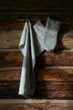 ERNST Grytlappar & Grytvantar-Grytvante Ränder, Beige/Cola