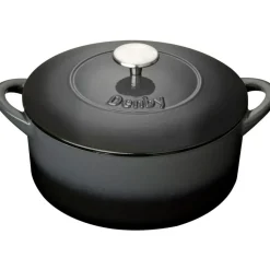Denby Grytor-Halo Gjutjärnsgryta Rund Ø26 cm, Grå