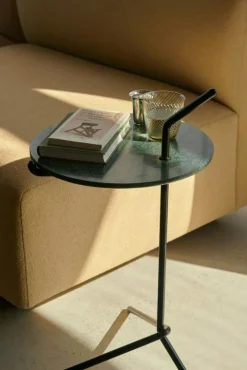 &Tradition Sidobord & Avlastningsbord-Halten Sidobord Ø32 cm, Verde Guatemala / Warm Black