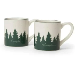 Happy Holidays Espressomugg Vit / Grön 2-pack