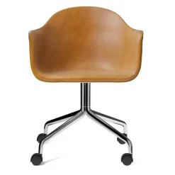 Audo Copenhagen Skrivbordsstolar & Kontorsstolar-Harbour Stol Med Hjul, Polerad Aluminium /