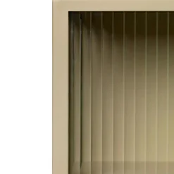 Ferm Living Väggskåp-Haze Väggskåp Räfflat Glas 60x35 cm, Cashmere