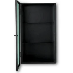 Ferm Living Väggskåp-Haze Väggskåp Räfflat Glas 60x35 cm, Cashmere