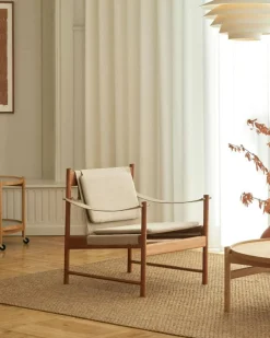 HB Loungefåtölj, Körsbärsträ / Läder