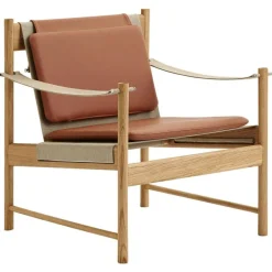 HB Loungefåtölj, Körsbärsträ / Läder