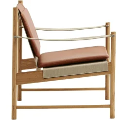 HB Loungefåtölj, Körsbärsträ / Läder