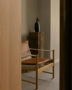 HB Loungefåtölj, Körsbärsträ / Läder