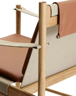 HB Loungefåtölj, Körsbärsträ / Läder