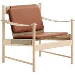 HB Loungefåtölj, Körsbärsträ / Läder