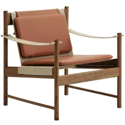 HB Loungefåtölj, Körsbärsträ / Läder