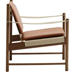 HB Loungefåtölj, Körsbärsträ / Läder