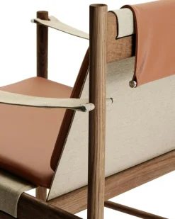 HB Loungefåtölj, Körsbärsträ / Läder