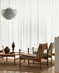 HB Loungefåtölj, Körsbärsträ / Läder