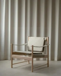 HB Loungefåtölj, Körsbärsträ / Läder