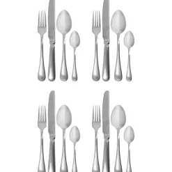 HDBrush Bestickset Silver finish 16-pack