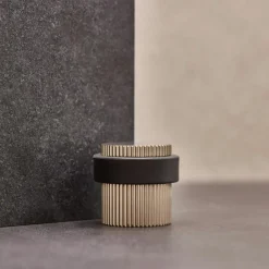 Beslag Design Knoppar & Dörrhandtag-Helix Stripe Dörrstopp, Antique bronze