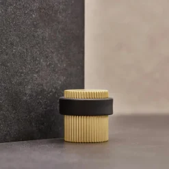 Beslag Design Knoppar & Dörrhandtag-Helix Stripe Dörrstopp, Antique bronze