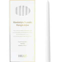 Hilke Collection Ljus-Herrgårdsljus 6-pack, Mörkgrön Glans