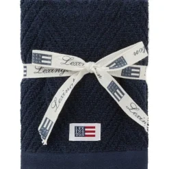 Lexington Handdukar & Badlakan-Herringbone Gästhandduk 30x50 cm 2-pack, Oat