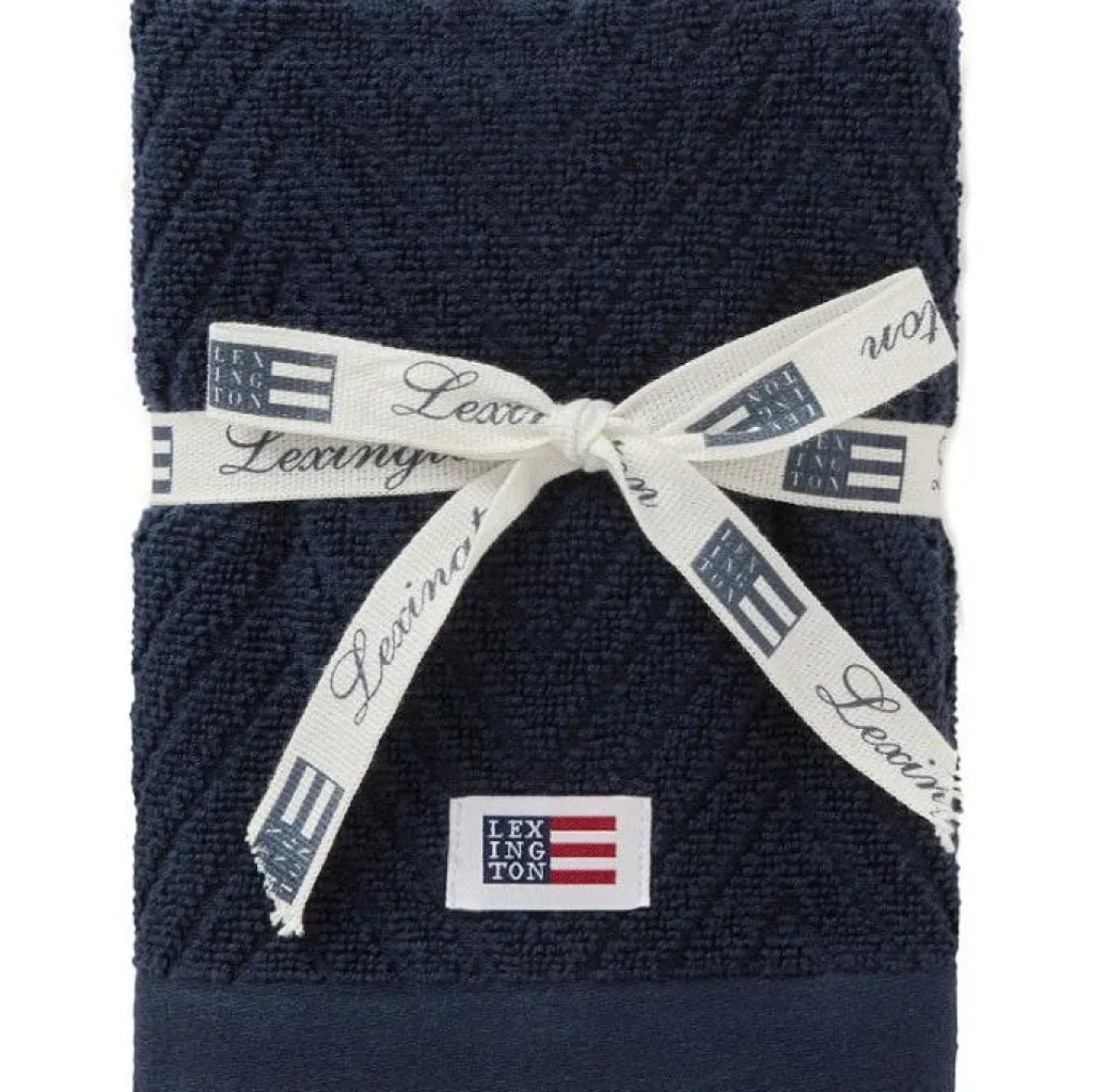 Lexington Handdukar & Badlakan-Herringbone Gästhandduk 30x50 cm 2-pack, Oat