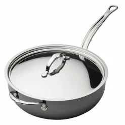 Meyer Traktörpannor & Sauteuser-Hestan NanoBond Traktörpanna Med Lock, 28 cm/4,7 L