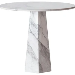 Hexagon Matbord Ø90 cm, Dark Emperador Marmor