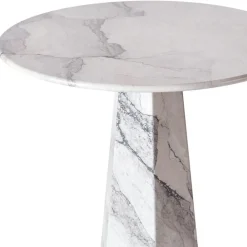 Hexagon Matbord Ø90 cm, Dark Emperador Marmor