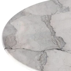 Hexagon Matbord Ø90 cm, Dark Emperador Marmor