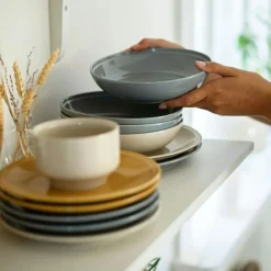 Höganäs Keramik Daga Djup Tallrik 19 cm, Horisont