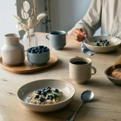 Rörstrand Tekoppar|Kaffekoppar-Höganäs Keramik Daga Mugg 30 cl, Ockra