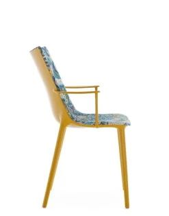 Kartell Stolar-H.H.H. Stol Klädd Tyg, Mustard / Ink-Ochre