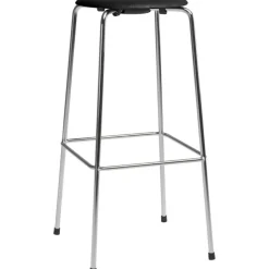 High Dot™ Barstol Med 4 Ben 76 cm, Krom / Brun