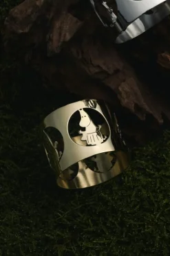 Hilke Collection Servetter & Tillbehör-Hilke X Mumin Servettring Muminmamma 2-pack, Förnicklad Mässing