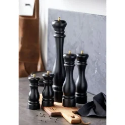 Kitchenware by Tareq Taylor Kryddkvarnar-Himalaya Salt- Och Pepparset 16,5 cm, Svart