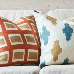 Chhatwal & Jonsson Prydnadskuddar & Fodral-Hira Kuddfodral 50x50 cm, Aqua / Cactus Green