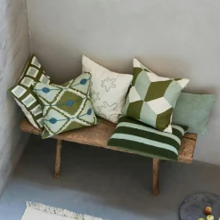 Chhatwal & Jonsson Prydnadskuddar & Fodral-Hira Kuddfodral 50x50 cm, Aqua / Cactus Green