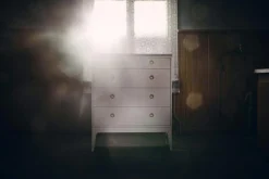 Höllviken Byrå 4 Lådor, Vitpigmenterad Ek