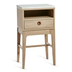 Mavis Sängbord & Nattduksbord|Sängbord & Nattduksbord-Höllviken Sängbord Höga Ben, Vitpigmenterad Ek