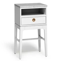 Mavis Sängbord & Nattduksbord|Sängbord & Nattduksbord-Höllviken Sängbord Höga Ben, Vitpigmenterad Ek