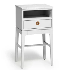 Mavis Sängbord & Nattduksbord|Sängbord & Nattduksbord-Höllviken Sängbord Höga Ben, Vitpigmenterad Ek